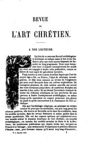 Tapa de Revue de l'art chrétien, dirigée par J. Corblet