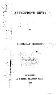 Tapa de Affection's Gift, Or a Holiday Present