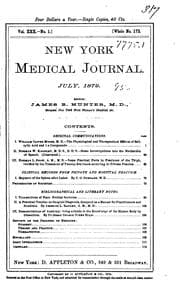 Tapa de New York Medical Journal