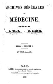 Tapa de Archives générales de médecine