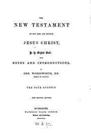 Tapa de The New Testament ... in the original Greek: with notes and introductions by C. Wordsworth