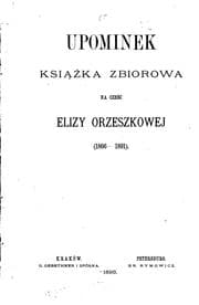 Tapa de Upominek: książka zbiorowa na cześć Elizy Orzeszkowej (1866-1891)