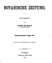 Tapa de Botanische Zeitung