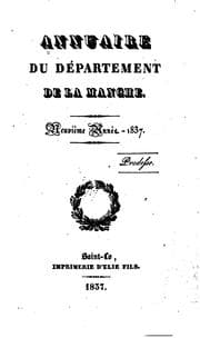 Tapa de Annuaire du Département de la Manche