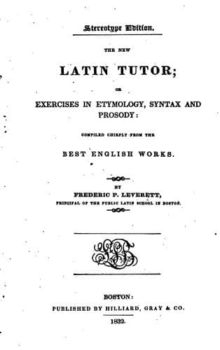 Tapa de New Latin Tutor ...