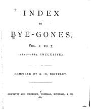 Tapa de Bye-gones: Relating to Wales and the Border Counties