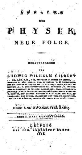 Tapa de Annalen Der Physik