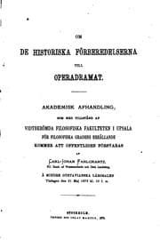 Tapa de Om de historiska förberedelserna till operadramat