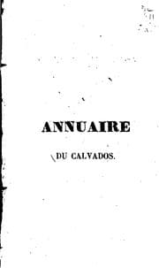 Tapa de Annuaire du département du Calvados pour l'année ...