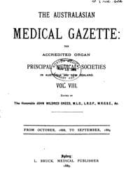 Tapa de The Australasian Medical Gazette