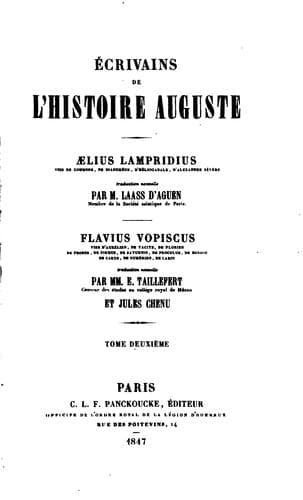 Tapa de Ecrivains de lh̓istoire auguste