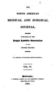 Tapa de The North American Medical and Surgical Journal