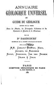 Tapa de Annuaire géologique universel
