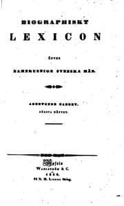 Tapa de Biographiskt Lexicon öfver namnkunnige Svenska Män