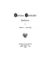Tapa de Rivista musicale italiana