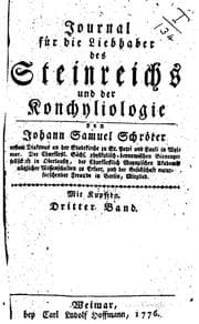 Tapa de Journal für die Liebhaber des Steinrechs und der Konchyliologie