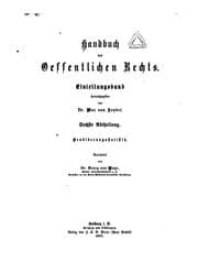 Tapa de Handbuch des oeffentlichen Rechts