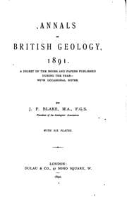 Tapa de Annals of British Geology