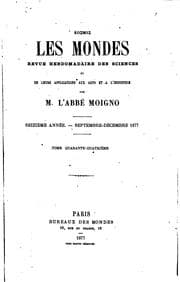 Tapa de Kosmos: Les mondes; revue hebdomadaires des sciences et leurs applications aux arts et à l'industrie