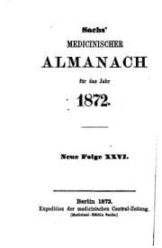 Tapa de Sach's medicinischer Almanach