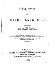 Tapa de First Steps in General Knowledge.