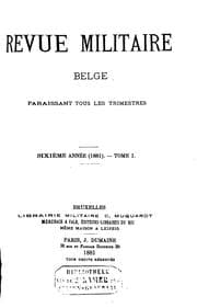 Tapa de Revue militaire belge