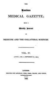 Tapa de The London Medical Gazette