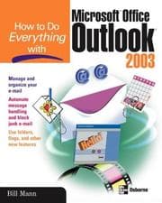 Tapa de How to do everything with Microsoft Office Outlook 2003