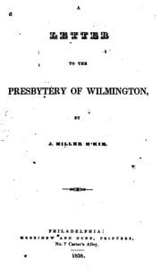 Tapa de A Letter to the Presbytery of Wilmington