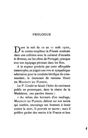 Tapa de Henri de Mauduit du Plessix, lieutenant de vaisseau, commandant de la "Framée."