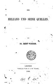 Tapa de Der Heliand und seine Quellen