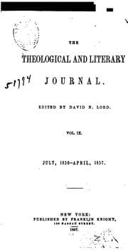 Tapa de The Theological and Literary Journal