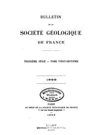 Tapa de Bulletin / Societe geologique de France