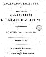 Tapa de Jenaische allgemeine Literatur-Zeitung. Jahrg. 1-[38. With] Intelligenzblatt ...