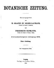 Tapa de Botanische Zeitung