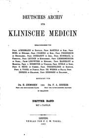 Tapa de Deutsches Archiv für klinische Medizin