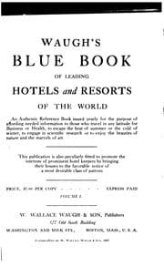 Tapa de Waugh's Blue Book of Leading Hotels and Resorts of the World