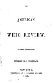 Tapa de American Whig Review