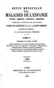 Tapa de Revue mensuelle des maladies de l'enfance