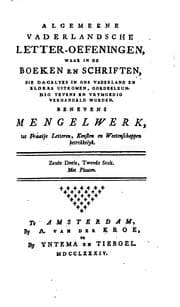 Tapa de Vaderlandsche letter-oefeningen