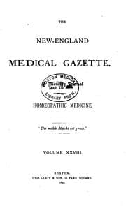 Tapa de New England Medical Gazette