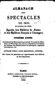 Tapa de Almanach des spectacles