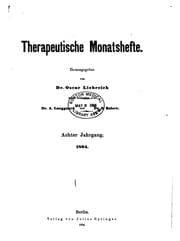 Tapa de Therapeutische Monatshefte