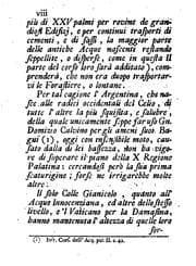 Tapa de Di Alberto Cassio Corso dell'acque antiche portate da lontane contrade fuori e dentro Roma sopra ...
