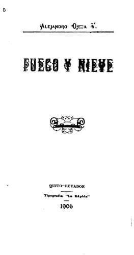 Tapa de Fuego y nieve