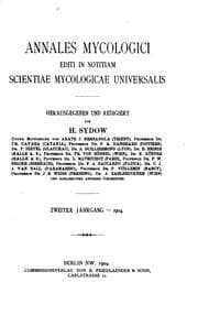 Tapa de Annales Mycologici