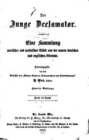 Tapa de Der junge Declamator: Eine Sammlung poetischer und prosaischer Stücke aus der Neuern deutschen ...