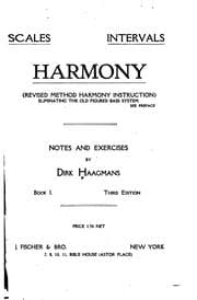 Tapa de Scales, Intervals, Harmony: (revised Method Harmony Instruction) Eliminating the Old Figured ...