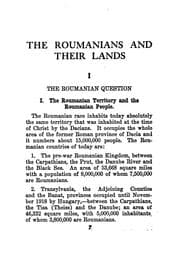 Tapa de The Roumanian Question