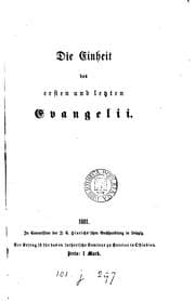 Tapa de Die Einheit des ersten und letzten Evangelii